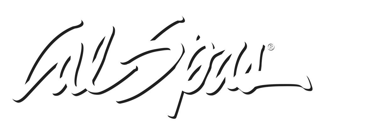 Calspas White logo hot tubs spas for sale Poway